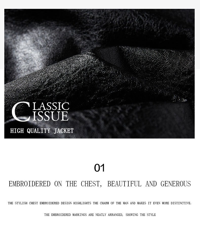 Motorcycle commuting racing suit outdoor cycling suit jacket autumn European and American tough guy lapel leather jacket