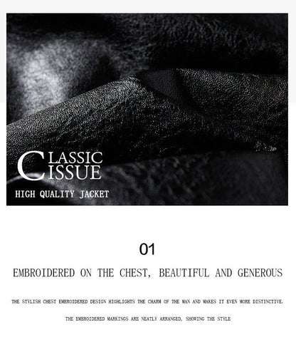 Motorcycle commuting racing suit outdoor cycling suit jacket autumn European and American tough guy lapel leather jacket