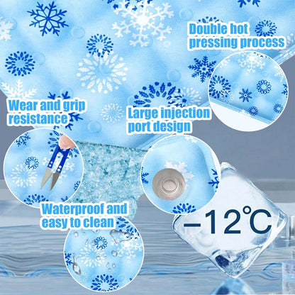 Tapete Gelado Para Pets Gelo Seco Almofada Gelada Para Pets Injeção De Água Caminhas Geladas Para Cães Mantenha Seu Pet Fresco Impermeável Resistente Ao Desgaste Para Cães E Gatos