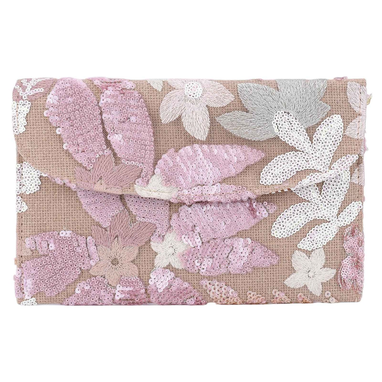 Straw Bag Evening Clutch Sequin Envelope Package Embroidered Handbag for Wedding Vacation Travel