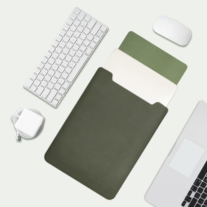 Business Travel Briefcase 11-16 Inch Laptop Sleeve Case PU Cover Notebook Protective Pouch Laptop Case Cover Non-Magnetic