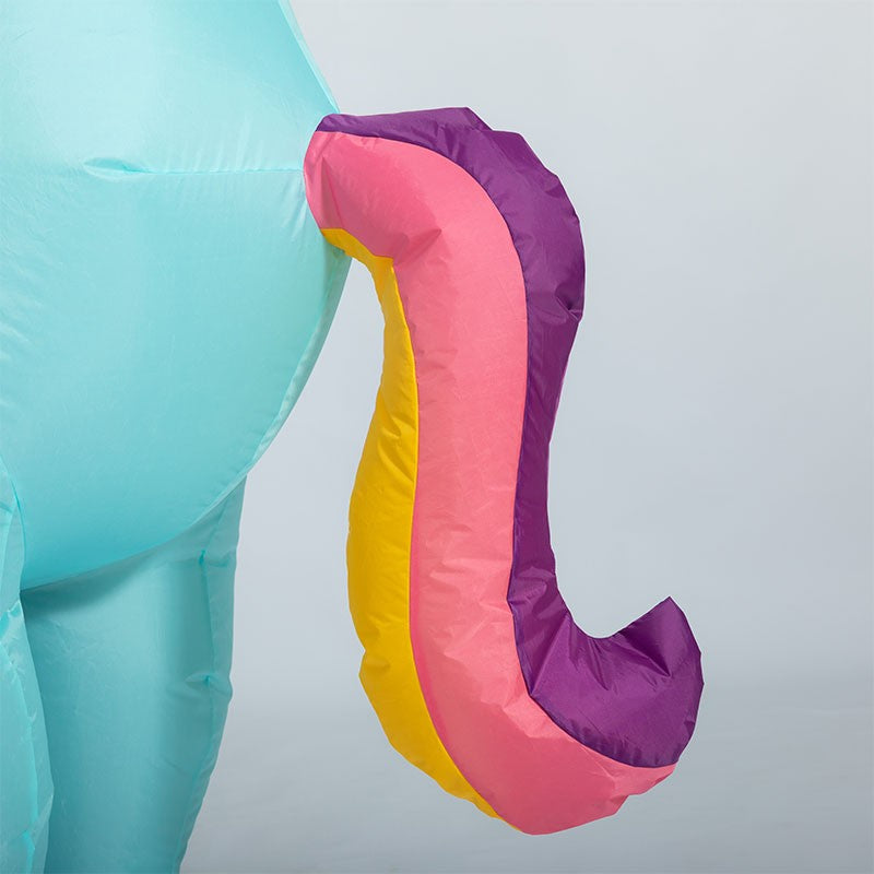 Inflatable Unicorn Costume Adult Kids Rainbow Halloween Costumes for Wommen Men Adult Carnival Mascot Christmas Cosplay