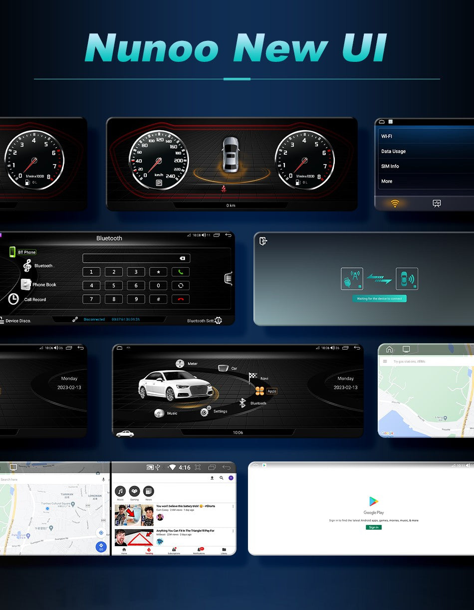 Android 14 Auto Rádio CarPlay Para Audi A1 Q2 2010-2023 GPS Carro Multimedia Player Navi Estéreo DSP WIFI SIM BT Tela de Toque IPS
