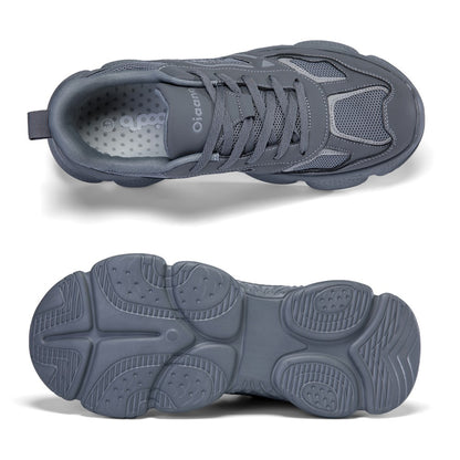 Oiaano 36-47 Big Size Unisex Man Shoes Woman Minimalist Casual Sneakers Leather Breathable Mesh Sport Running Wide Toe Barefoot