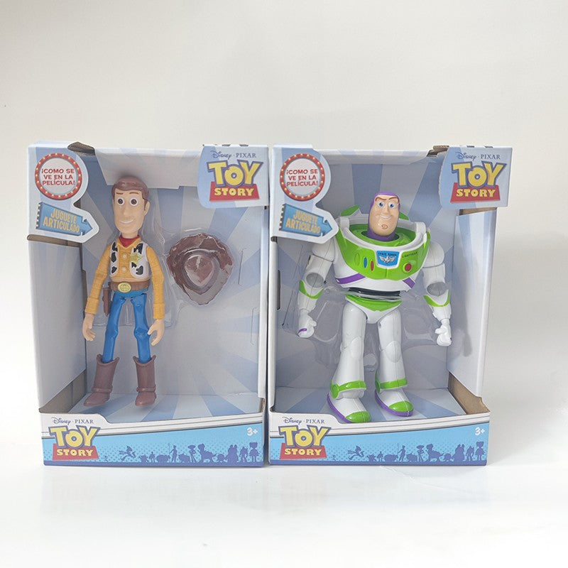 QUENTE Disney Toy Story 3 Buzz Lightyear Woody Boneco Anime Modelo Estátua Ornamento Pingente Boneca de Ação Coleção Presente de Natal Infantil
