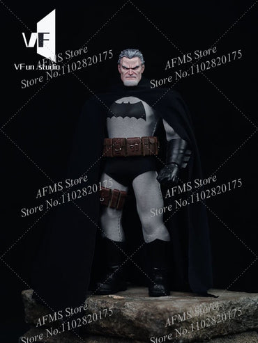 1/12 Scale Collectible Figure Cloak Dark Knight Returns Black Draped Cape Briefs Clothes Accessory Fit 6Inch Mezco Action Figure