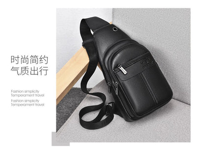 Luxury Brand Kangaroo Leather Men Chest Bag Travel Hiking CrossBody Bag Male Messenger Bag For Men Leather Chest Pack Sling Bag