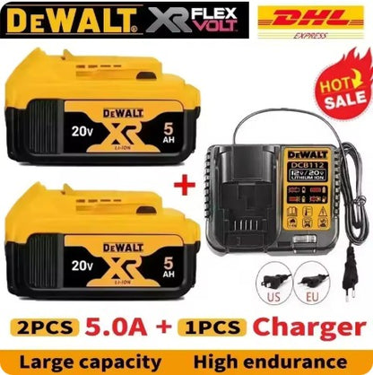 Bateria DEWALT 20V 6AH recarregável de íon de lítio carregador DCB118 Parafusadeira furadeira elétrica sem escovas DCD805 ferramenta elétrica