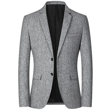 Mens Jacket Blazer Casual Suit Spring Thin Middle-aged Single Western Top for Men