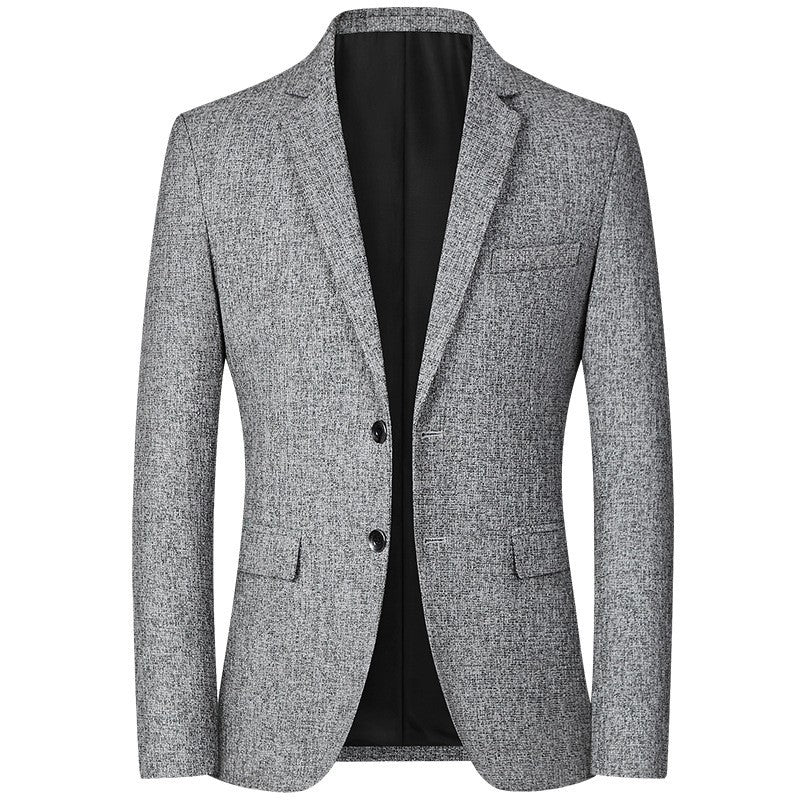 Mens Jacket Blazer Casual Suit Spring Thin Middle-aged Single Western Top for Men