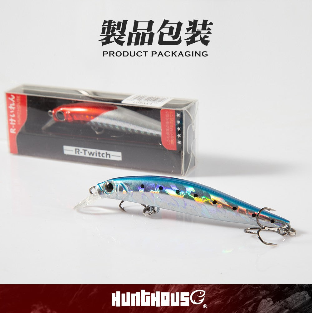 Isca de Pesca de Truta Hunthouse Isca Rígida Sinking Jerkbait 70/80/105mm 7/8.5/18.5g Artist Minnow Isca de Pesca Marinha Twitch Para Robalo