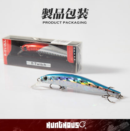 Isca de Pesca de Truta Hunthouse Isca Rígida Sinking Jerkbait 70/80/105mm 7/8.5/18.5g Artist Minnow Isca de Pesca Marinha Twitch Para Robalo