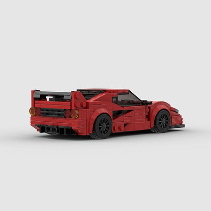 MOC Carro Esportivo de Corrida Veículo Cidade Speed Racer Modelo Técnico Blocos de Construção Tijolos Supercarro F1 Brinquedos Infantis Presentes para Meninos NSX
