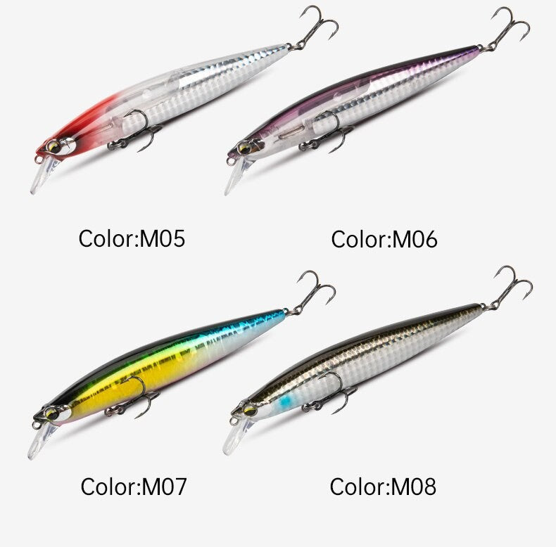 Floating Sea Bass Fishing Lures Baits 130mm 20g Minnow Lures with Flash Blade Hard Lure Good Action Wobblers Tackle Pike