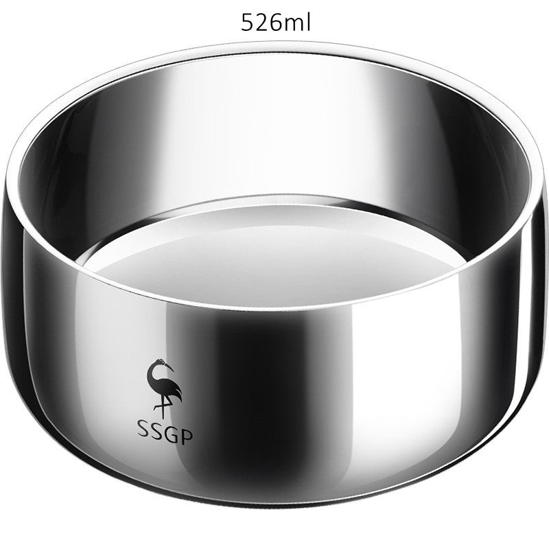 LFGB Certificate 316L Stainless Steel Bowl Heat Insulating Warm Keeping 380ml 526ml Food Container Safe Baby Children Dinnerware