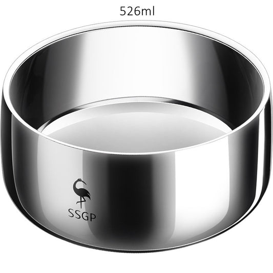LFGB Certificate 316L Stainless Steel Bowl Heat Insulating Warm Keeping 380ml 526ml Food Container Safe Baby Children Dinnerware