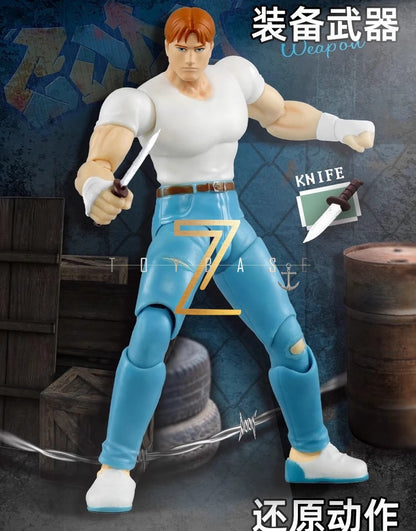 Capcom Final Fight Bonecos de Ação de 3,75 Polegadas 52toys Modelo Soldado Legal para Amantes de Jogos Decoração Presente Surpresa