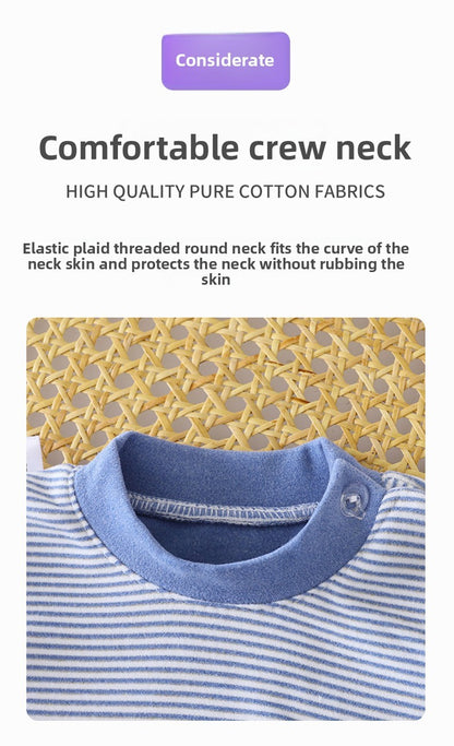 Retro Kids Thermal Underwear Set Wool Silk Dralon Winter Warm Pajamas Boys Girls Homewear Outfit