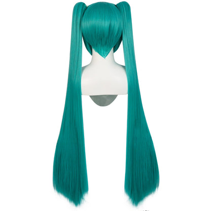 42inch Green Anime Long Synthetic Hair Lolita Cosplay Halloween Wig