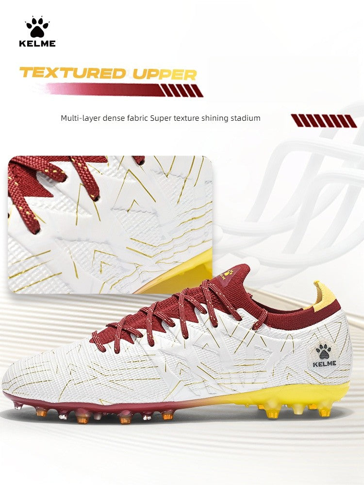 KELME Adult football boots Men's Disease Electric 3.0 Short Spikes Soccer shoes Children's MG Professional Match Training Shoes