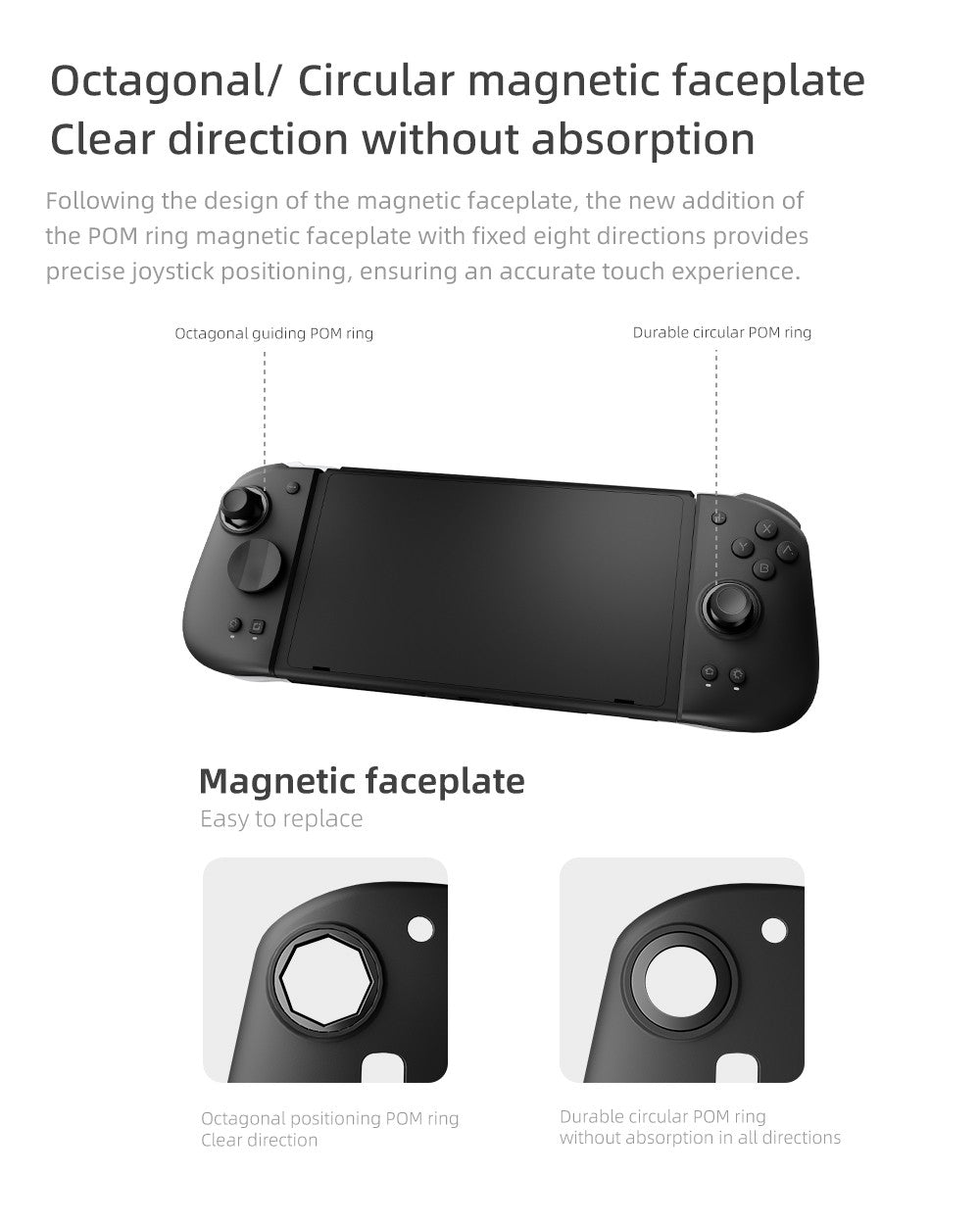 MOBAPAD M6 Gemini Bluetooth Wireless Gaming Controller with Sensing Joystick Gamepad for Nintendo Switch / Switch OLED