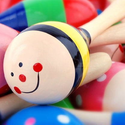 Bebê Madeira Areia Martelo Maracas Bonito Mini Chocalho Shaker Instrumentos Musicais para Chá de Bebê Lembrancinhas (Presente Infantil)