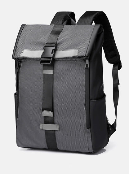 2025 Athletic feel Trendy Backpack Waterproof Fabric 15.6 inch Laptop Roll-Top Design Large Capacity for Commuting Travel School