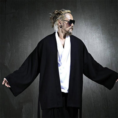 Spring Men's Frenulum Loose Coat Korea Tide Brand Plus Size Outwear New Fashion Casual Jackets Male Personality Clothes Hombre