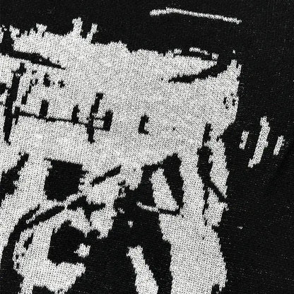 Men's Winter Sweater Pullovers Knit Long Sleeve Tops Hip Hop Korean Fashion Harajuku Jumper Gorhic Coat Y2k Streetwear Clothing