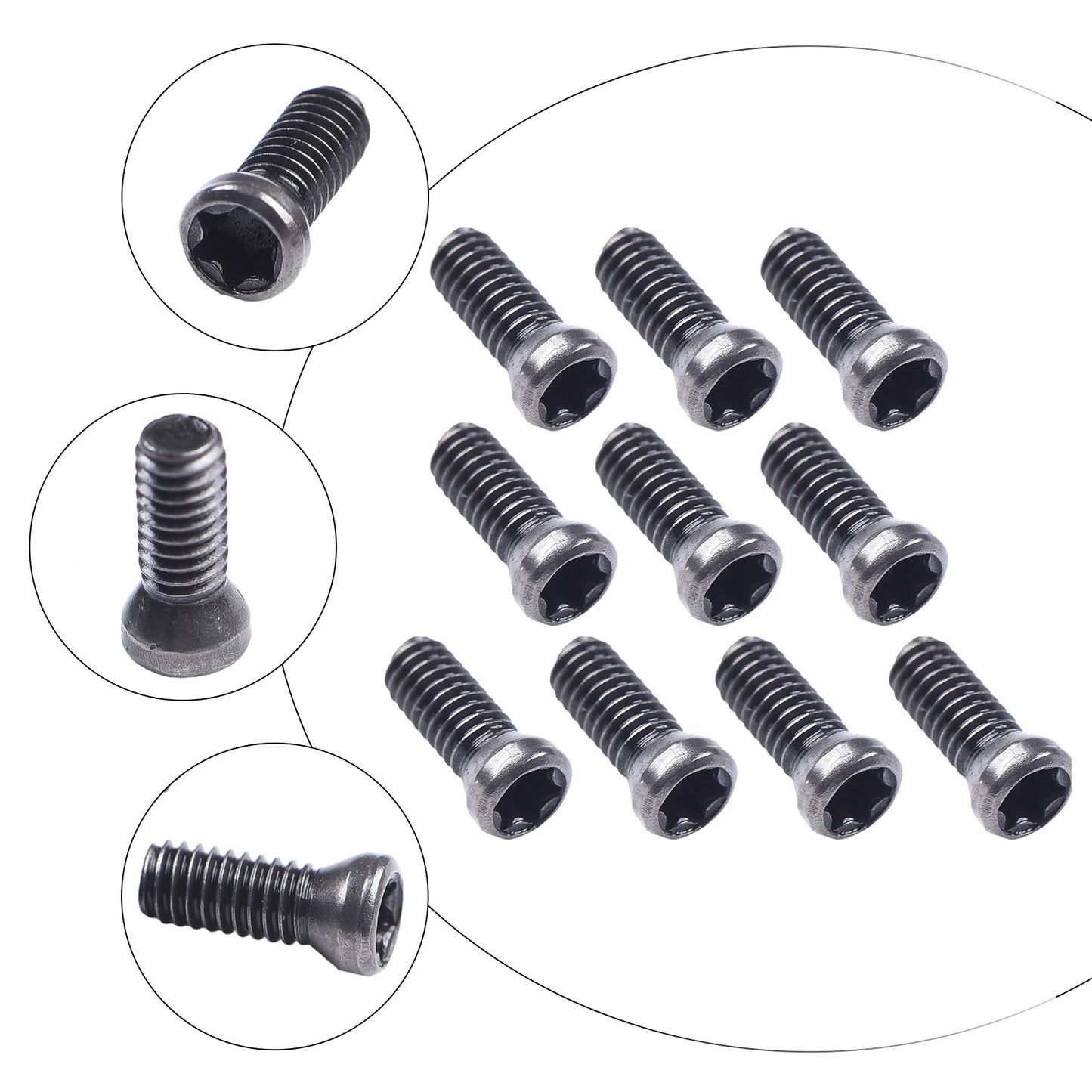 10 Peças Parafusos Torx M2.5 M3.5 Para Substituir Pastilhas de Metal Duro Ferramentas de Torno CNC Oficina Ferramentas Manuais Suprimentos