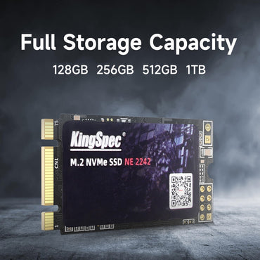 KingSpec M2 SSD 128gb NVME 2242 SSD 256gb M.2 PCIe 512gb M 2 1TB Solid State Drive hdd for Laptop Desktop Thinkpad T480 T470P
