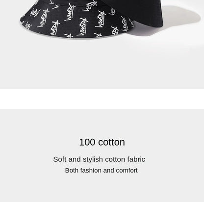 Big Head Letter Bucket Hat for Men Women XL Large Hip Hop Cap Fisherman Hat Summer Sun Hat Plus Size Panama
