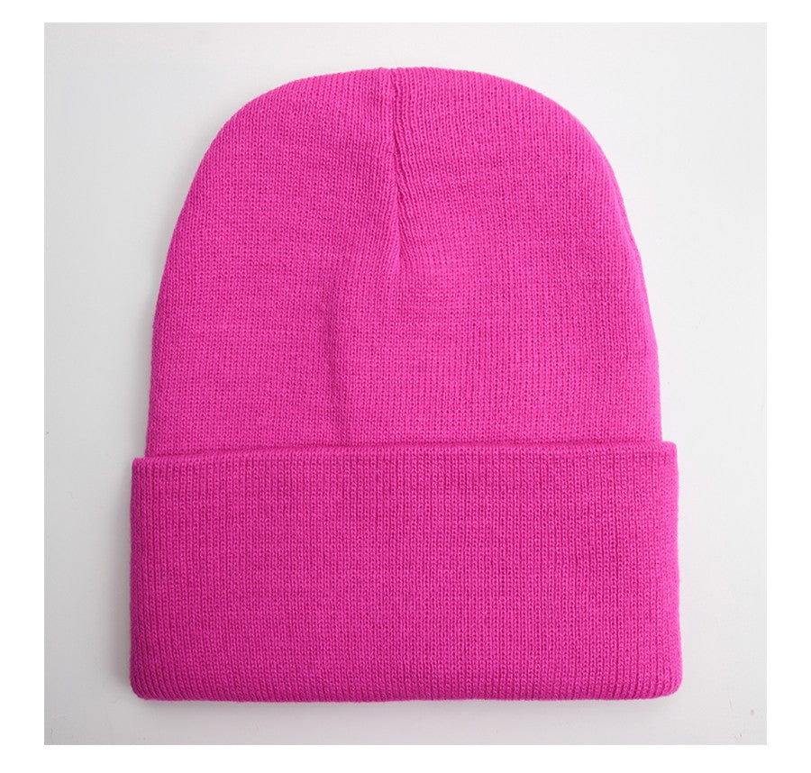 Touca Sólida Unissex Outono Inverno, Mistura de Lã, Macia e Quente, Boné de Tricô Masculino Feminino, Gorro, Toucas de Esqui, 24 Cores