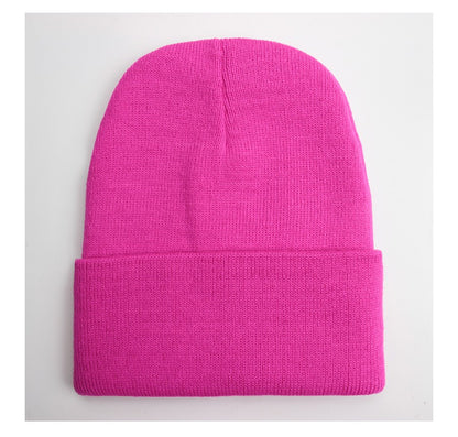 Touca Sólida Unissex Outono Inverno, Mistura de Lã, Macia e Quente, Boné de Tricô Masculino Feminino, Gorro, Toucas de Esqui, 24 Cores