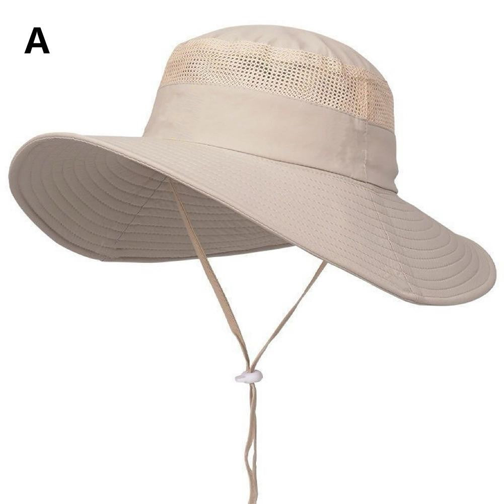 UV-proof Big Eaves Hat Summer Sunshade Fisherman Sunscreen Outdoor fishing Waterproof Quick drying Breathable Umbrella Cap Men