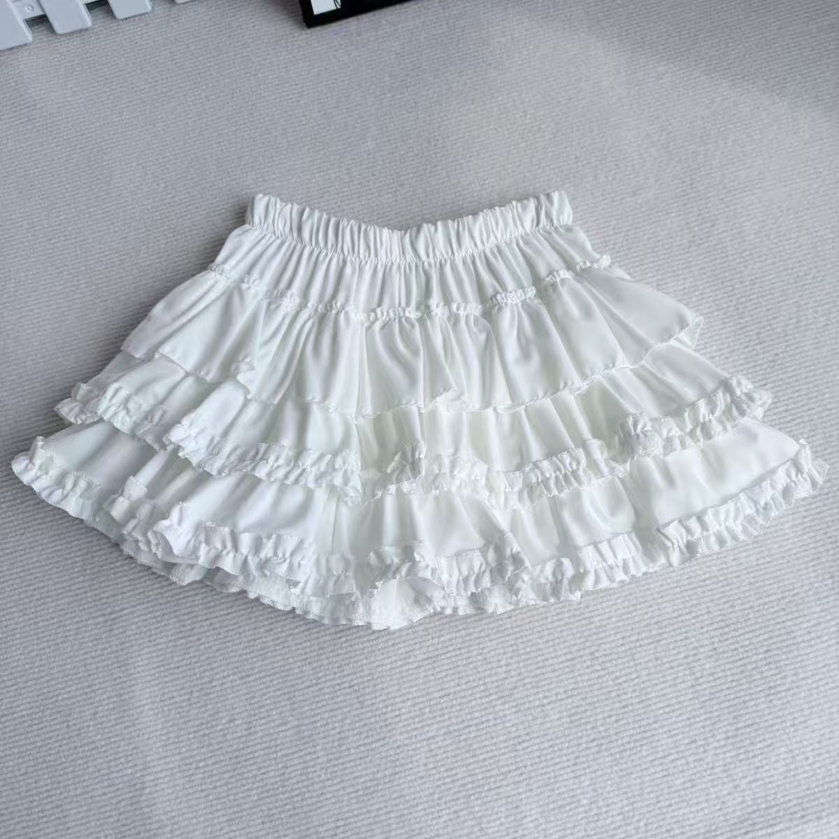 Purple Pumpkin Cake Skirt Women Y2k Short Fluffy White Lace Mini Skirts Girl's Sweet Lolita Pink A Line Pleated Skirts For Women