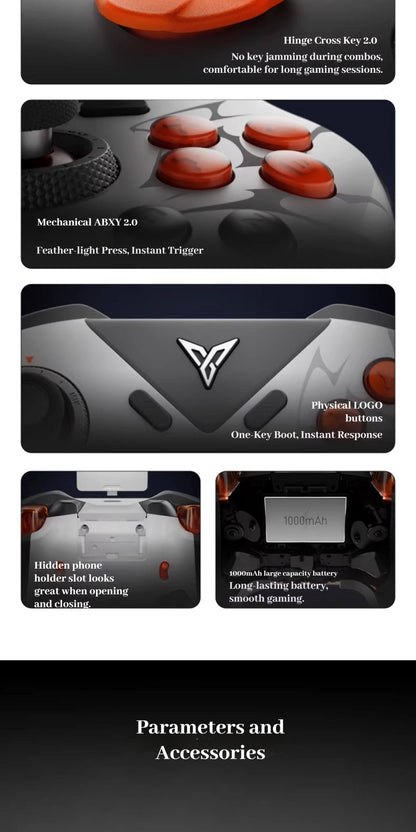 Flydigi Vader5 Pro Gamepad Switch Wireless Pc Mobile Version Game Controller Bluetooth Steam Controller For PC Gamer Gifts
