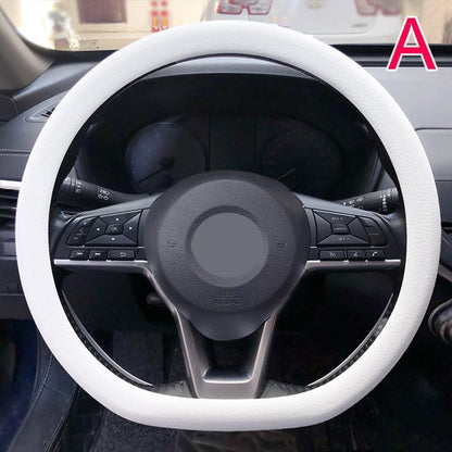 19 Color Car Silicone Steering Wheel Cover For Summer Fashion Sweat Absorbent Non-slip Handle Cover General DIY Parts
