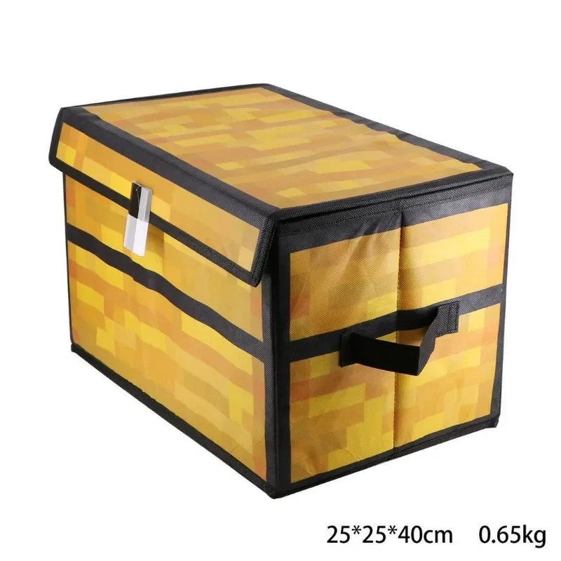 MineCraftion Chest Storage Box Large Capacity Foldable Clothes Blanket Quilt Dustproof Organizer Game Funny Home Decoration Box