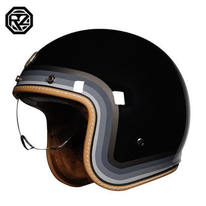 Retro Half Helmet for Motorcycle & Electric Vehicle - Unisex Universal Fit with Personalized Designs