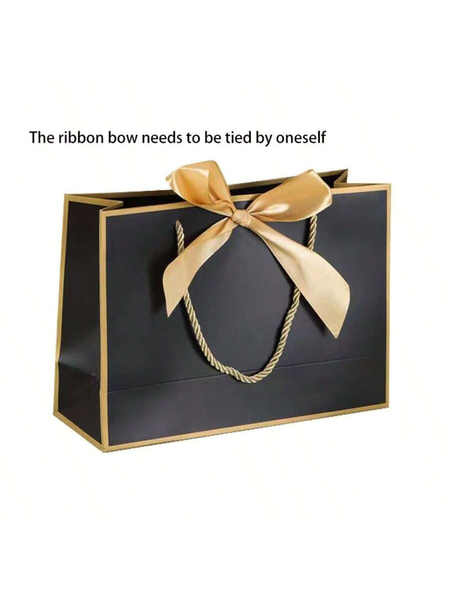 1pc Large Paper Gift Bag?Excluding Decorative Paper and Cards? - Valentine's Day Gift Bag - Portable Gift Bag with Handle
