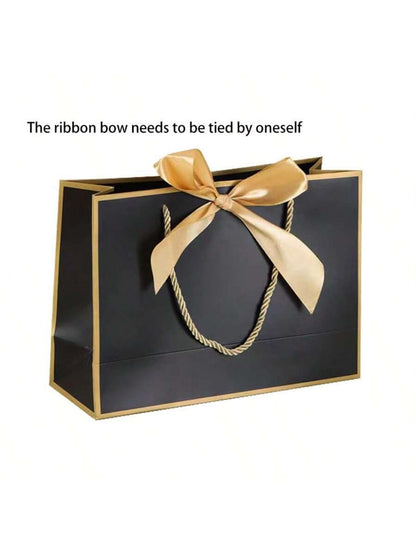 1pc Large Paper Gift Bag?Excluding Decorative Paper and Cards? - Valentine's Day Gift Bag - Portable Gift Bag with Handle
