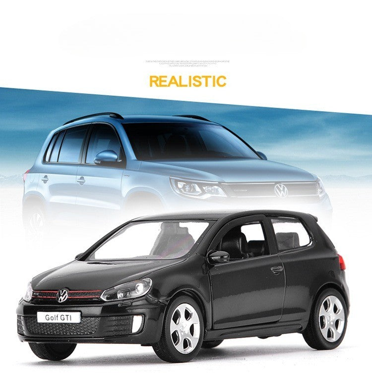 1:36 Volkswagen Golf 6 GTI Carro de Brinquedo Miniatura de Metal SUV Com Função de Recuo Portas Que Abrem Coleção Educacional Presente Infantil