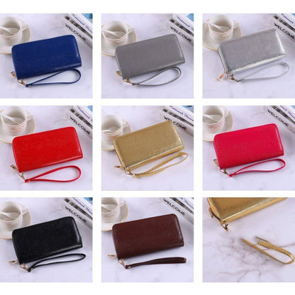 Minimalist PU Leather Leather Women Wallets Snake Skin Pattern 8 Colors Zipper Wallet Large Capacity Coin Purse Women