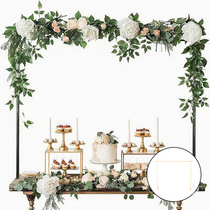 Over The Table Rod Stand Balloon Arch Stand Adjustable Table Arch Hanging for Wedding Birthday Party Christmas Anniversary Decor