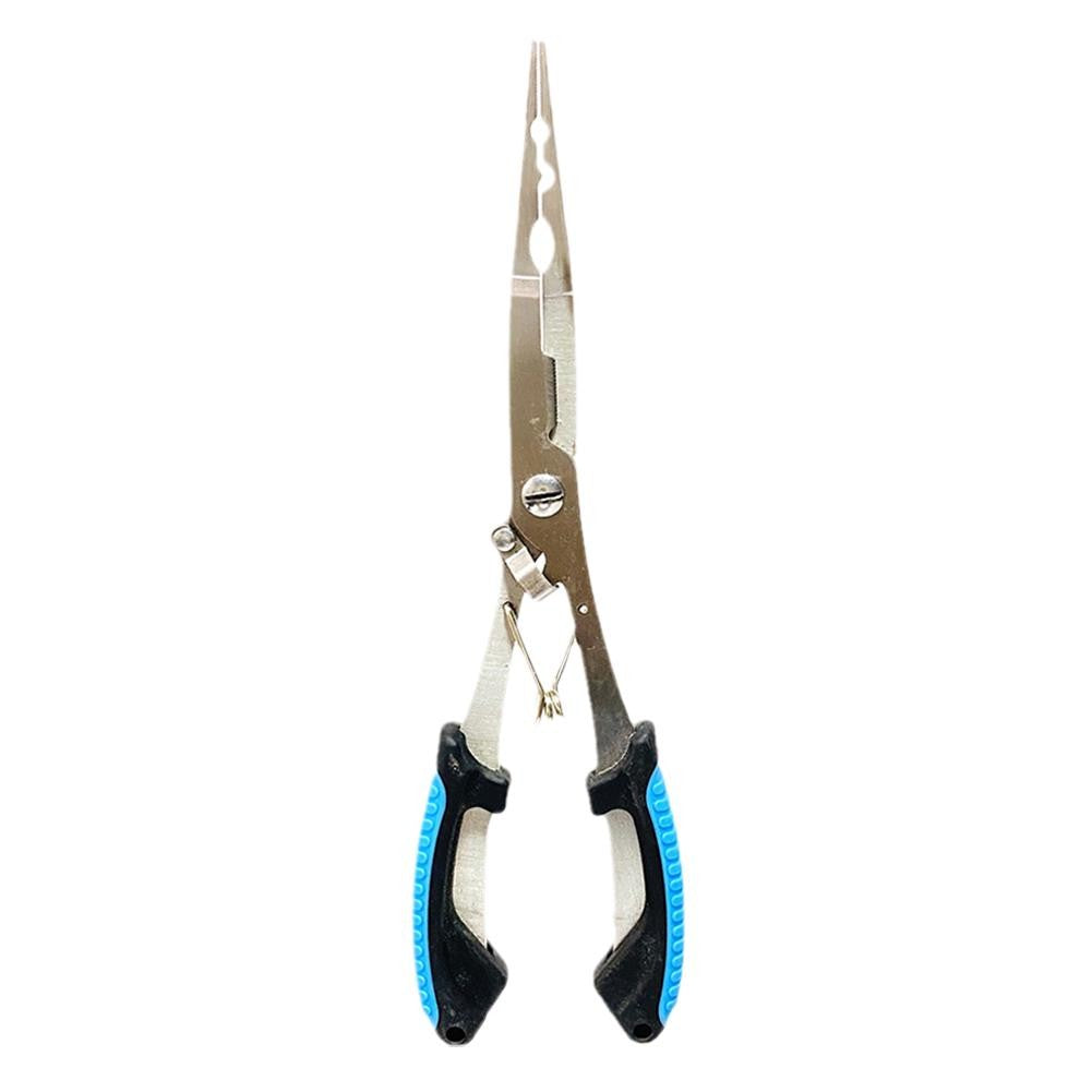 Alicate Luya Multifuncional de Aço Inoxidável Alicate de Pesca Acessórios de Pesca Alicate de Boca de Peixe Gancho Com Cabo de Borracha