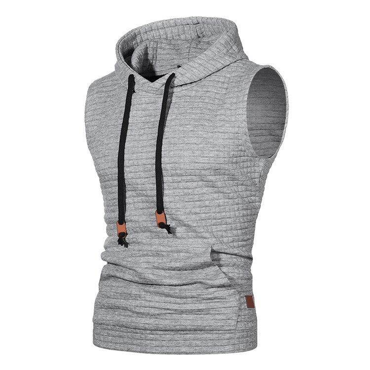 2023 New Fashion Zipper Cardigan Sweater Mens Sleeveless Hooded Vest Jacket Plus Size S-4XL Streetwear Vest Hoodies