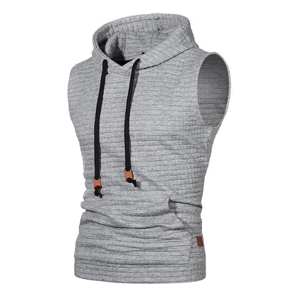 2023 New Fashion Zipper Cardigan Sweater Mens Sleeveless Hooded Vest Jacket Plus Size S-4XL Streetwear Vest Hoodies