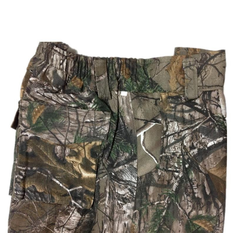 Fashion Men Pants Large Size Cotton Breathable Bionic Camouflage Trousers Outdoor Hiking Fishing Jungle Hunting Long Bottoms
