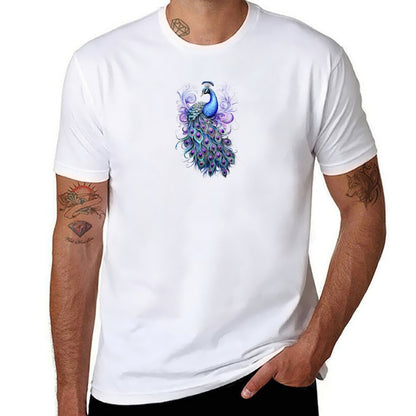 Fantasy Peacock 01 T-Shirt t shirt man luxury cotton t shirts man 100% T-Shirt